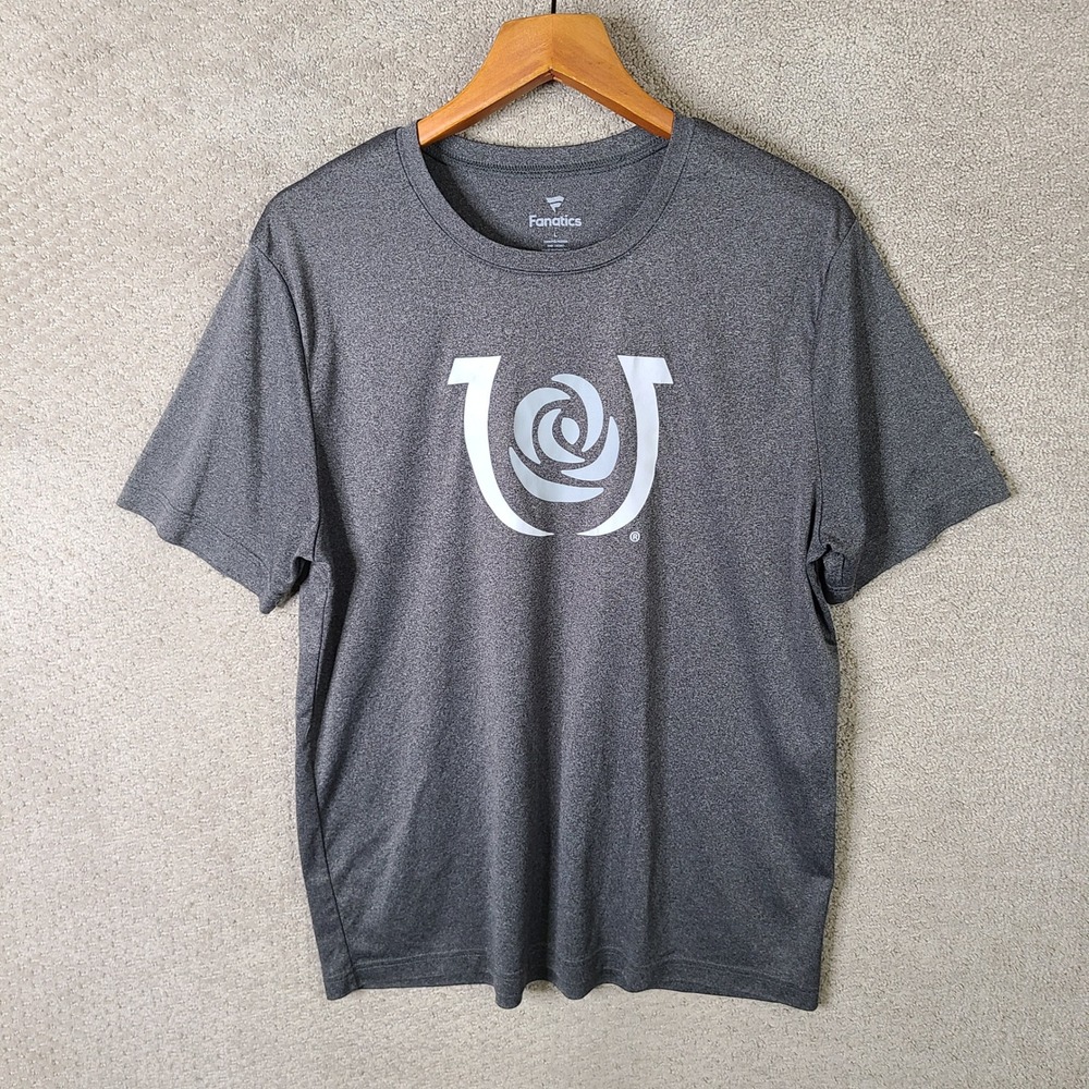 Kentucky Derby Fanatics Shirt Mens Large Gray Short‎ Sleeve Graphic Athletic